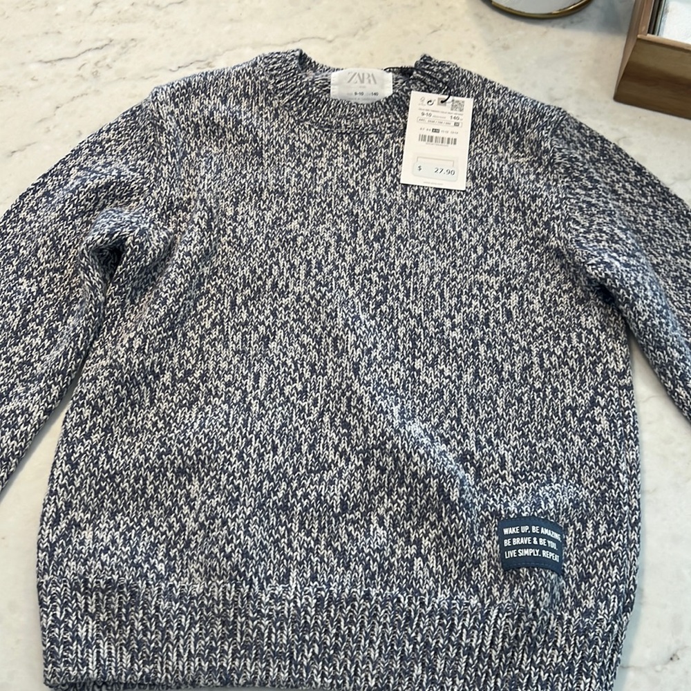 Boys Zara crew neck sweater